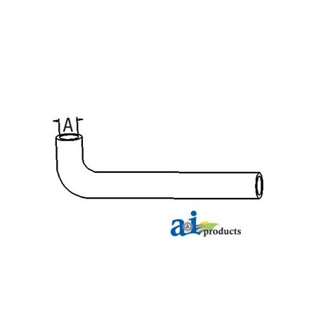 A & I Products Radiator Hose, Lower 13" x3" x1.5" A-17365-72850
